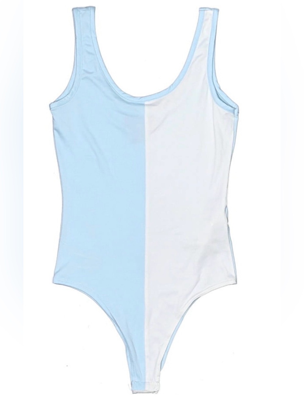 YMI collections reversible vertical split bodysuit size Large snap bottom